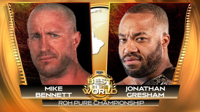 Jon Gresham vs. Mike Bennett made official for ROH Best in the World
