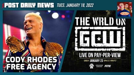 POST News 1/18: Cody Rhodes Free Agency, The WRLD on GCW