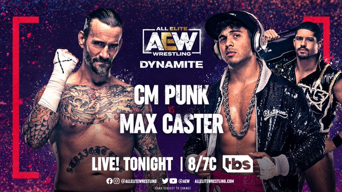 CM Punk vs. Max Caster, Jon Moxley vs. Jay Lethal added to Dynamite