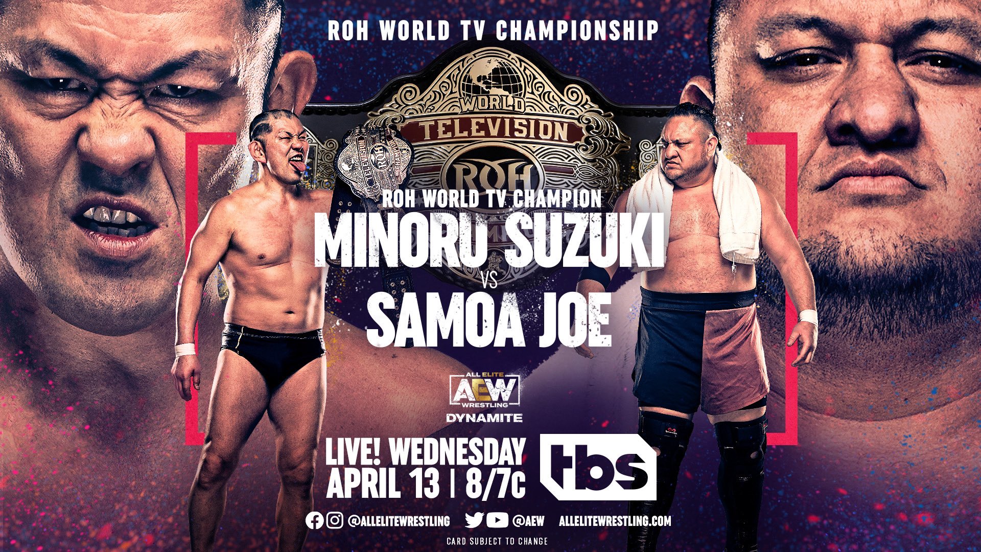 Minoru Suzuki to defend ROH TV title against Samoa Joe on Dynamite