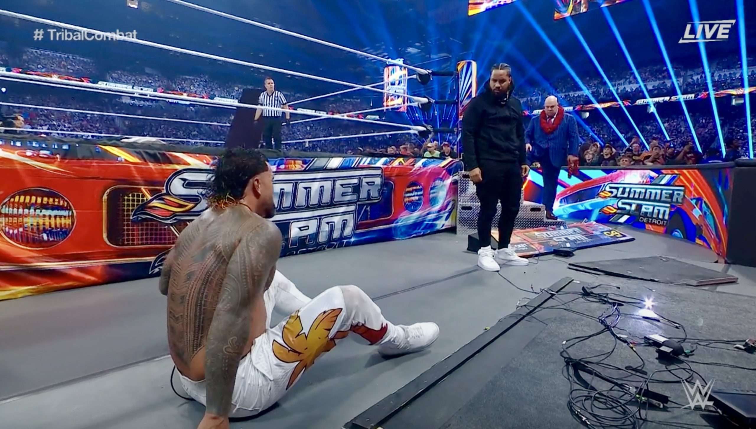 Jimmy Uso betrays Jey, hands Roman Reigns the win in the SummerSlam