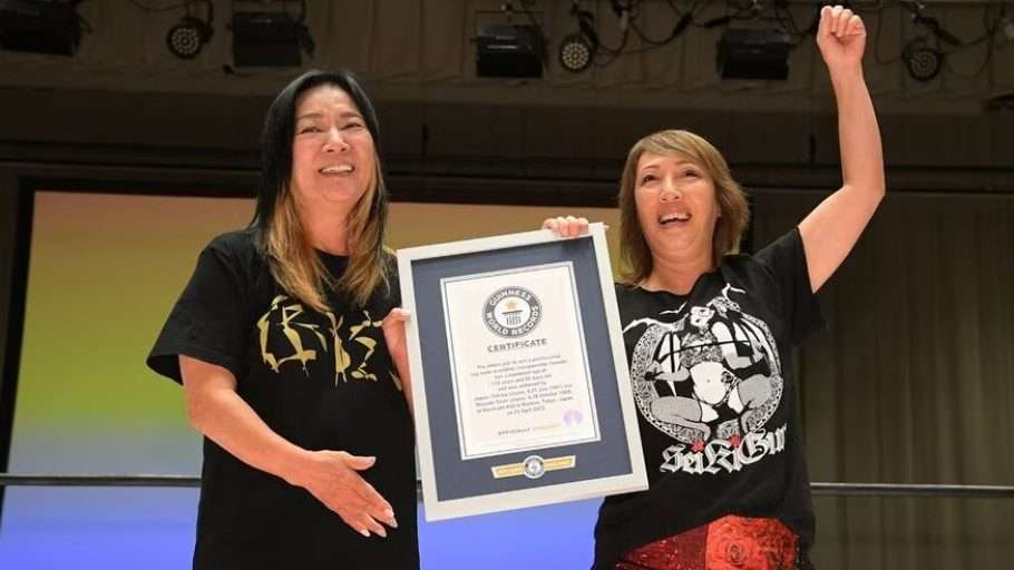 Jaguar Yokota & Mayumi Ozaki secure Guinness World Record for oldest female pair to win Tag Titles in wrestling