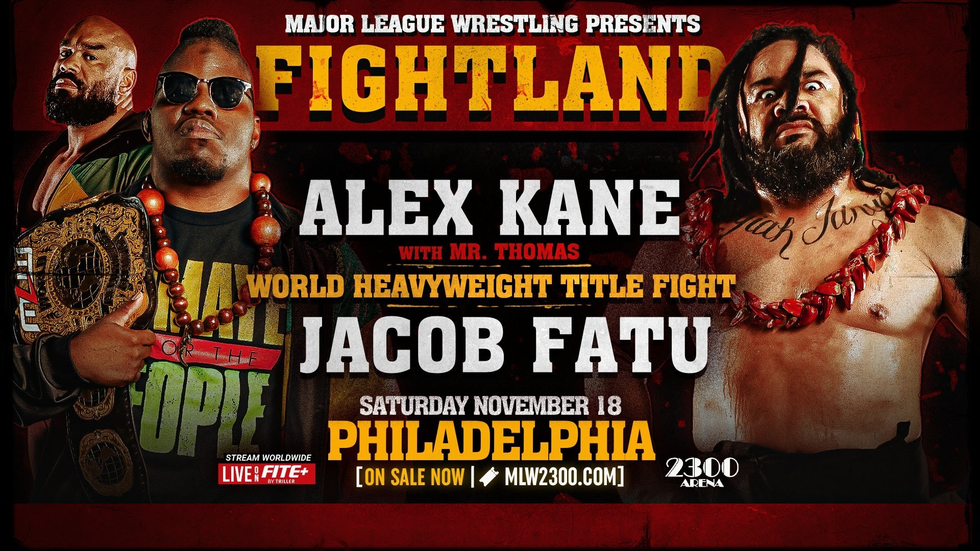 Alex Kane vs. Jacob Fatu to headline MLW Fightland on Nov. 18