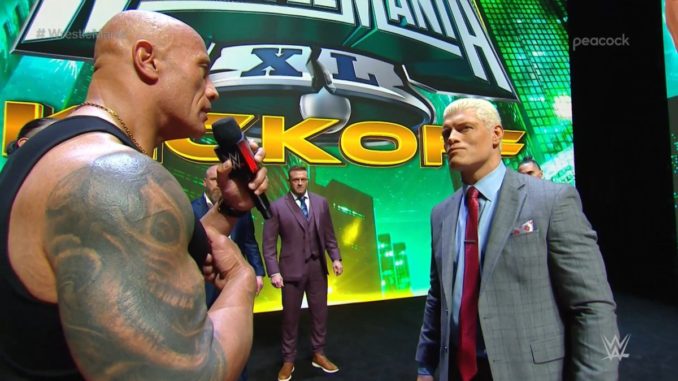 Roman Reigns vs. Cody Rhodes ha annunciato il ritorno di The Rock come heel