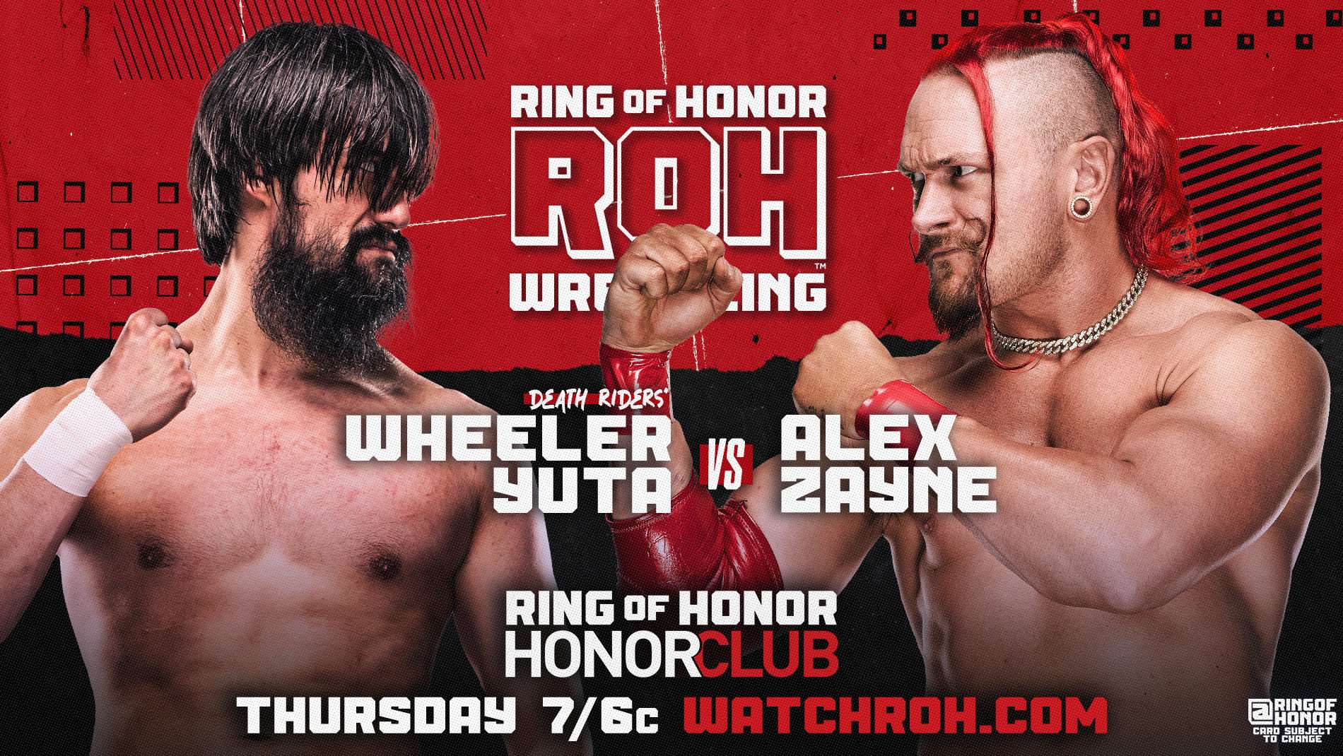 Alex Zayne set for ROH return against Wheeler Yuta on Thursday's TV ...