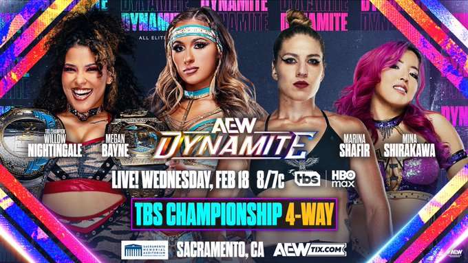 Willow Nightingale to defend the TBS Championship in 4-Way match on Dynamite
