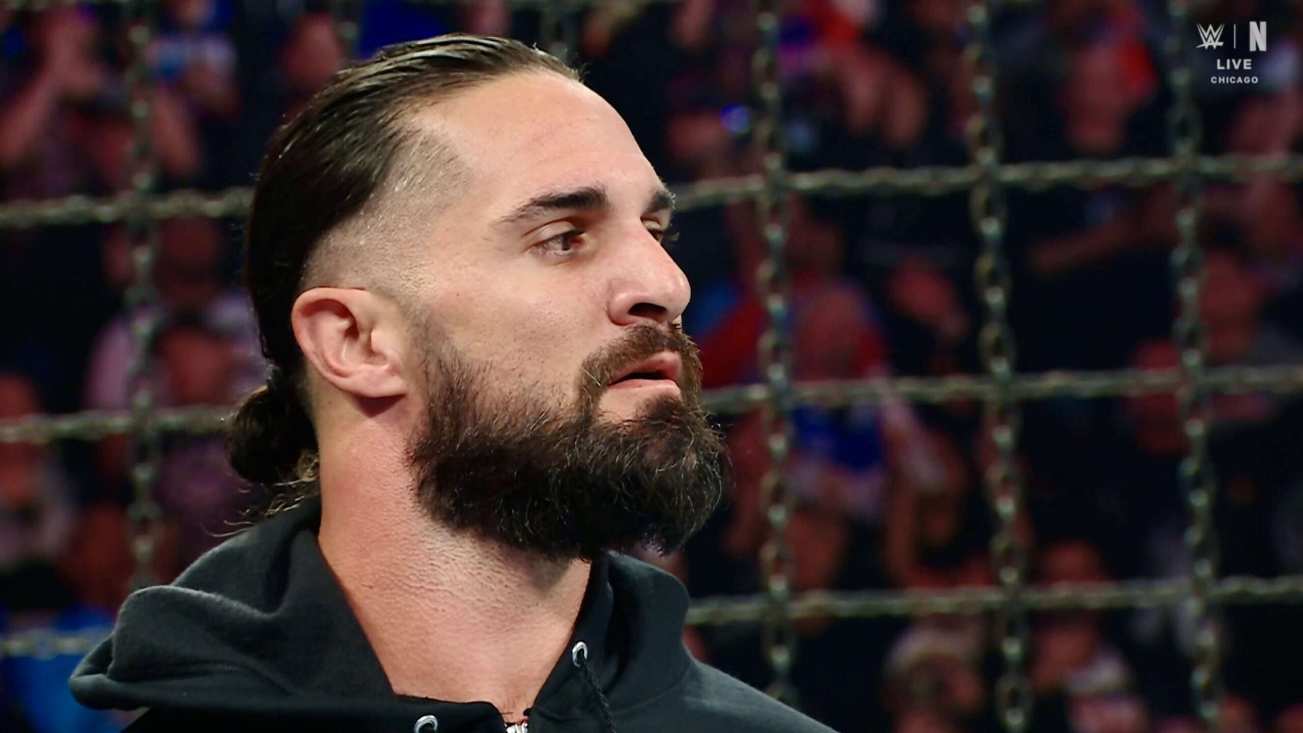 Rollins returns to cost Logan Paul during Men’s Elimination Chamber match as Orton secures win