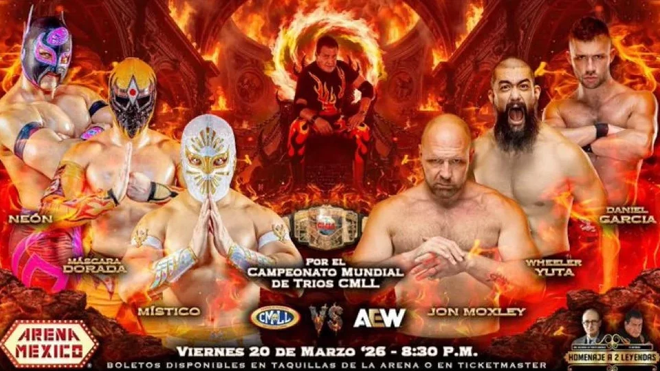 Death Riders to challenge CMLL trios champs El Sky Team on 3/20 Arena Mexico card