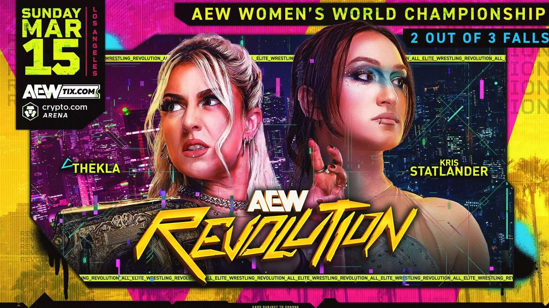 Updated AEW Revolution 2026 card: Thekla & Kris Statlander to meet in 2 out of 3 Falls match, trios tag title match booked