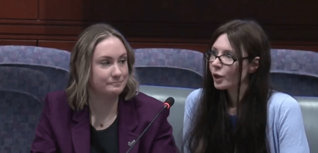 Janel Grant and her counsel speak on behalf of bill to limit usage of NDAs in Connecticut