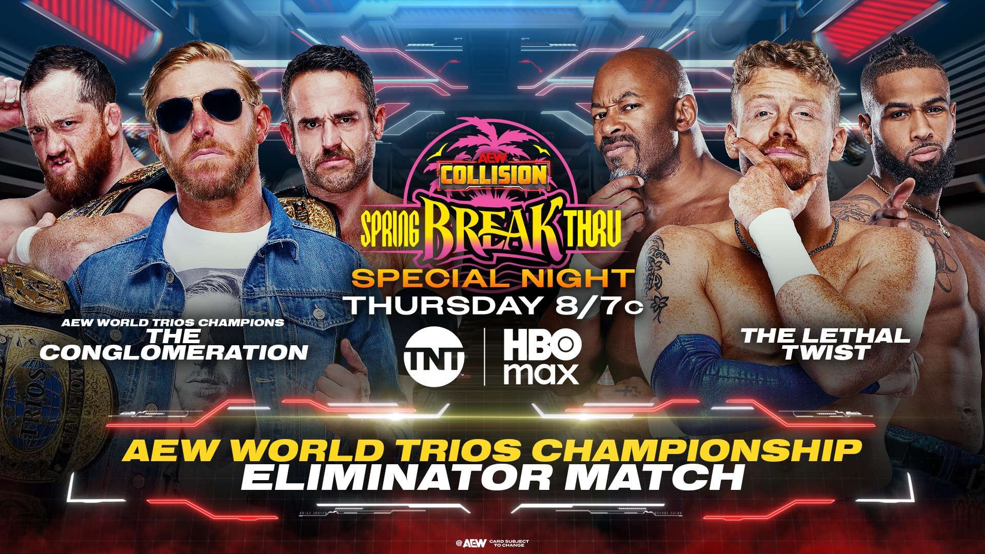 Updated AEW Collision Spring BreakThru lineup: Trios title