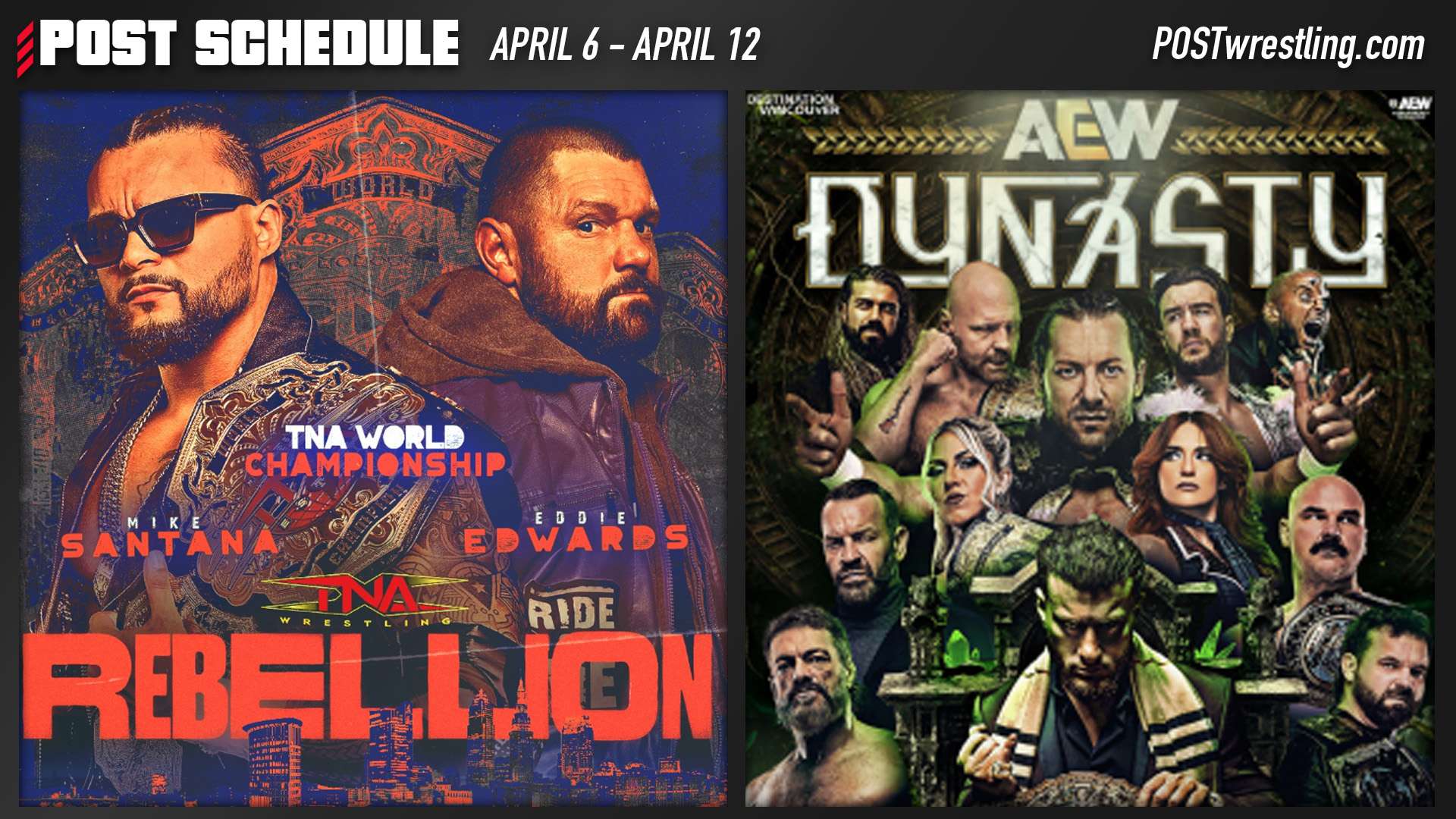 POST SCHEDULE: ASK-A-WAI Mailbag Show, TNA Rebellion & AEW Dynasty