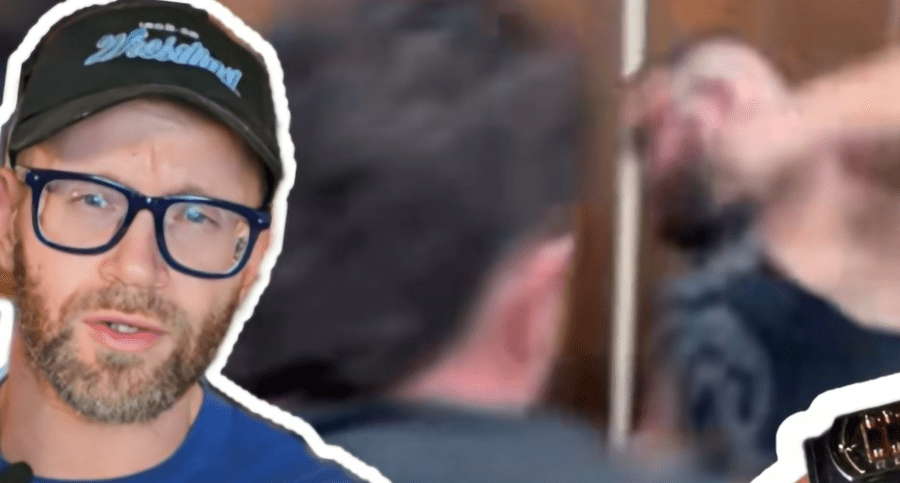 Gregory Iron says he never saw a knife or a stabbing at the RPW show