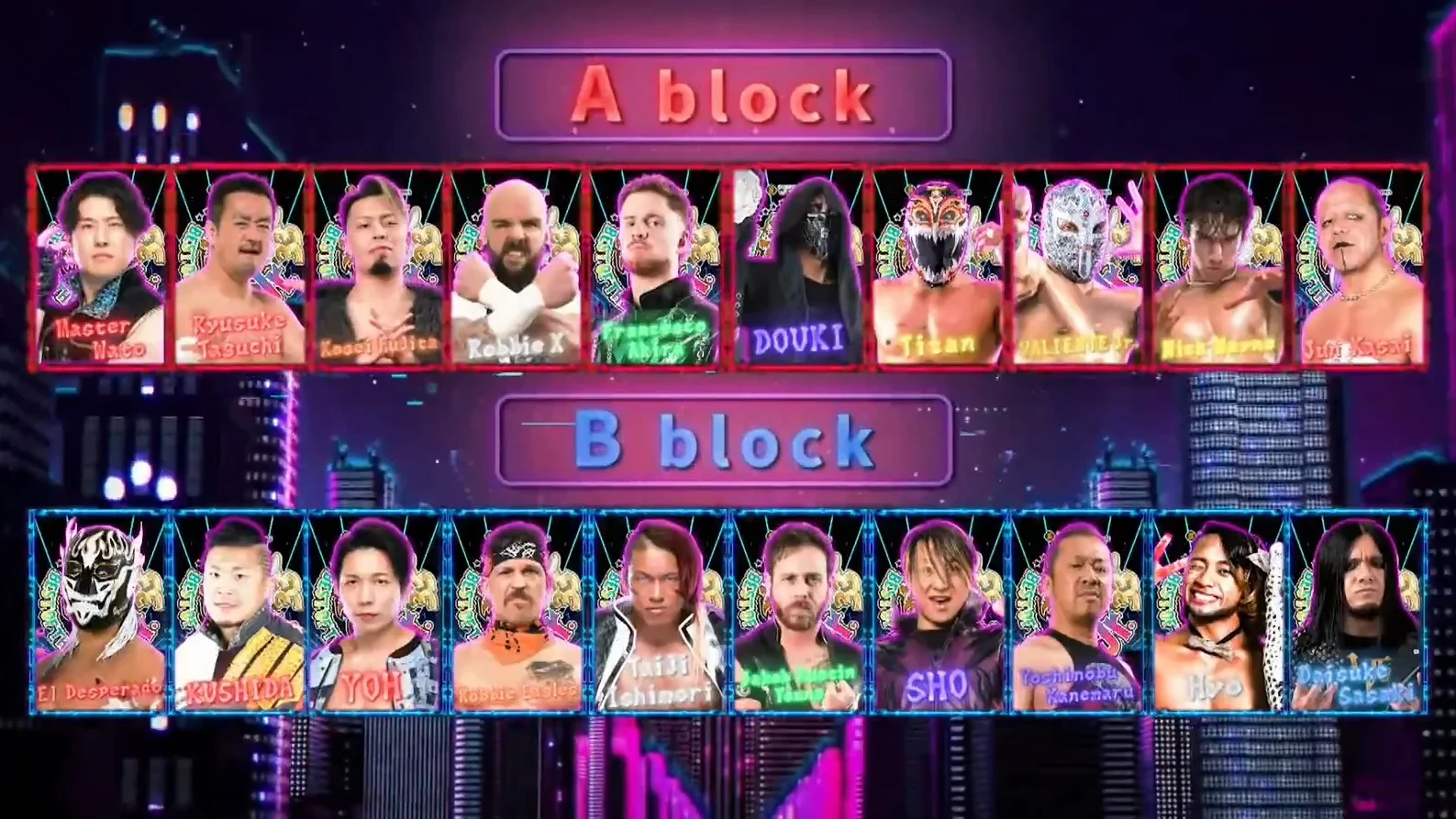 NJPW reveals full lineup for Best of the Super Junior 33