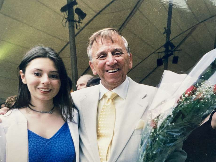 Janel Grant and her father, Anthony Grant
