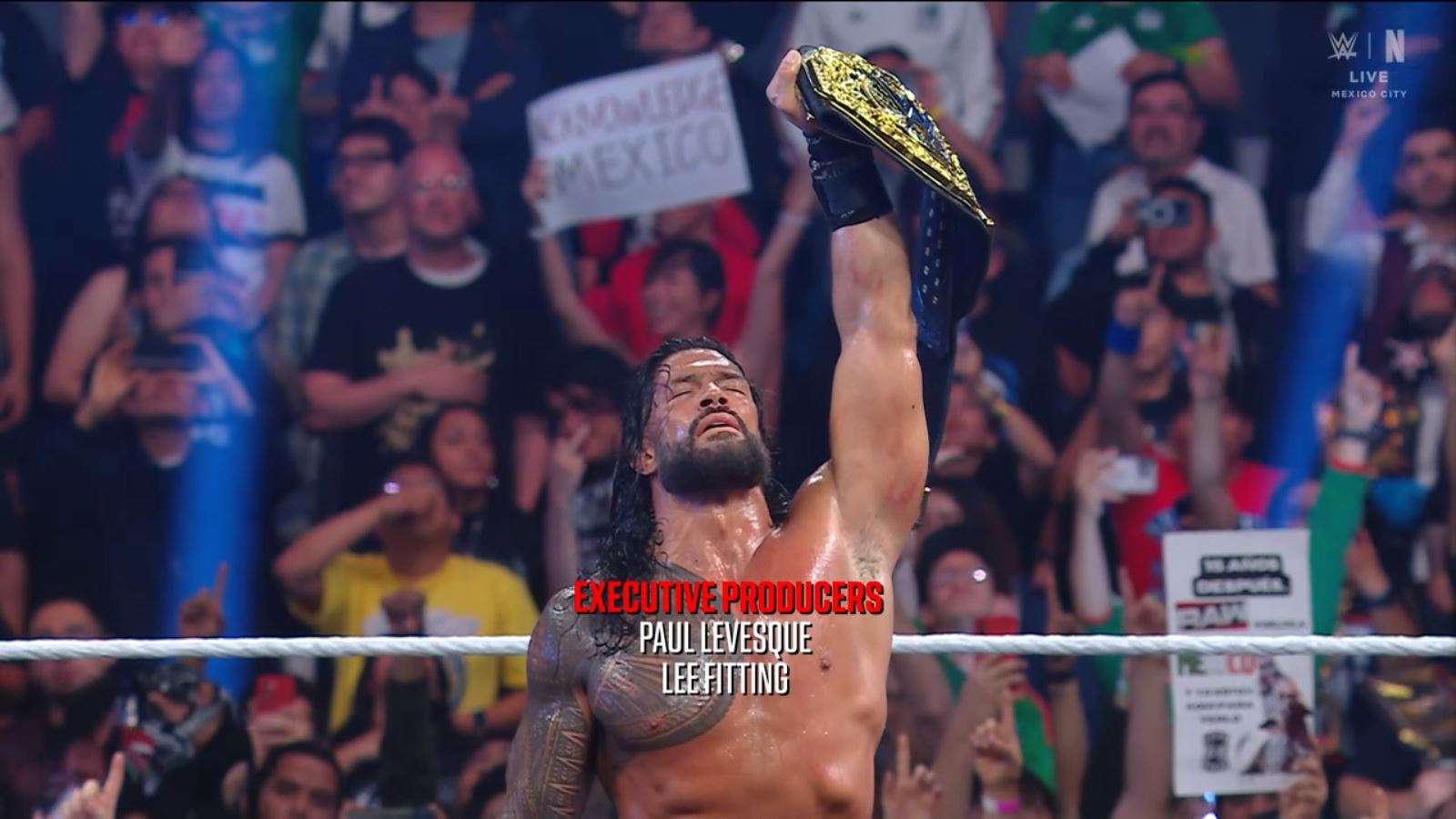 Roman Reigns retains WWE World Heavyweight Championship against Penta at Raw in Mexico City; Chad Gable also defends Intercontinental title vs Dragon Lee