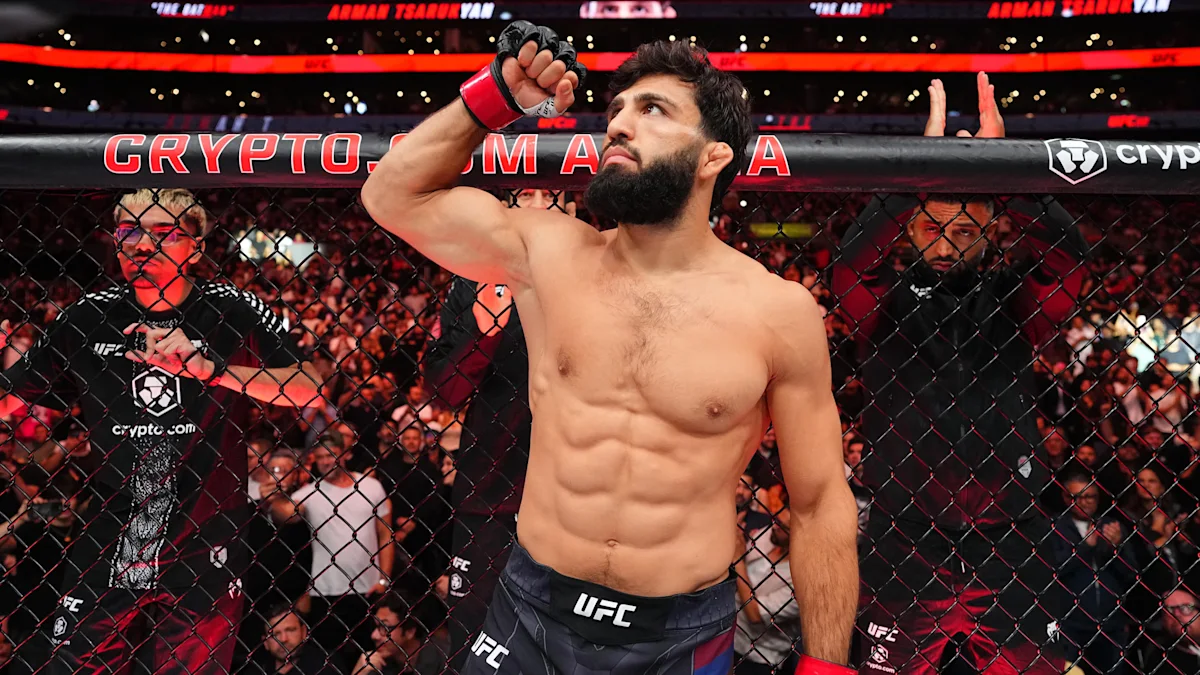 Backstage Update: Arman Tsarukyan says next fight will be for UFC lightweight title at “beginning of next year”